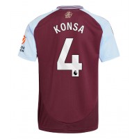 Camisa de Futebol Aston Villa Ezri Konsa #4 Equipamento Principal 2024-25 Manga Curta